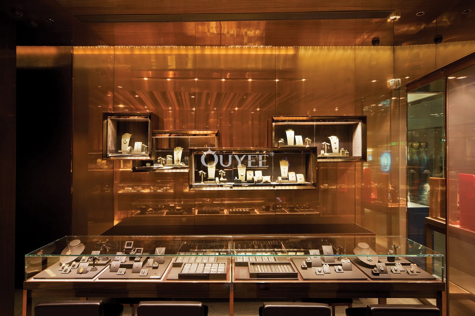 Watch Display Showcase Fixture For Exhibition Wooden Watch Retail Store