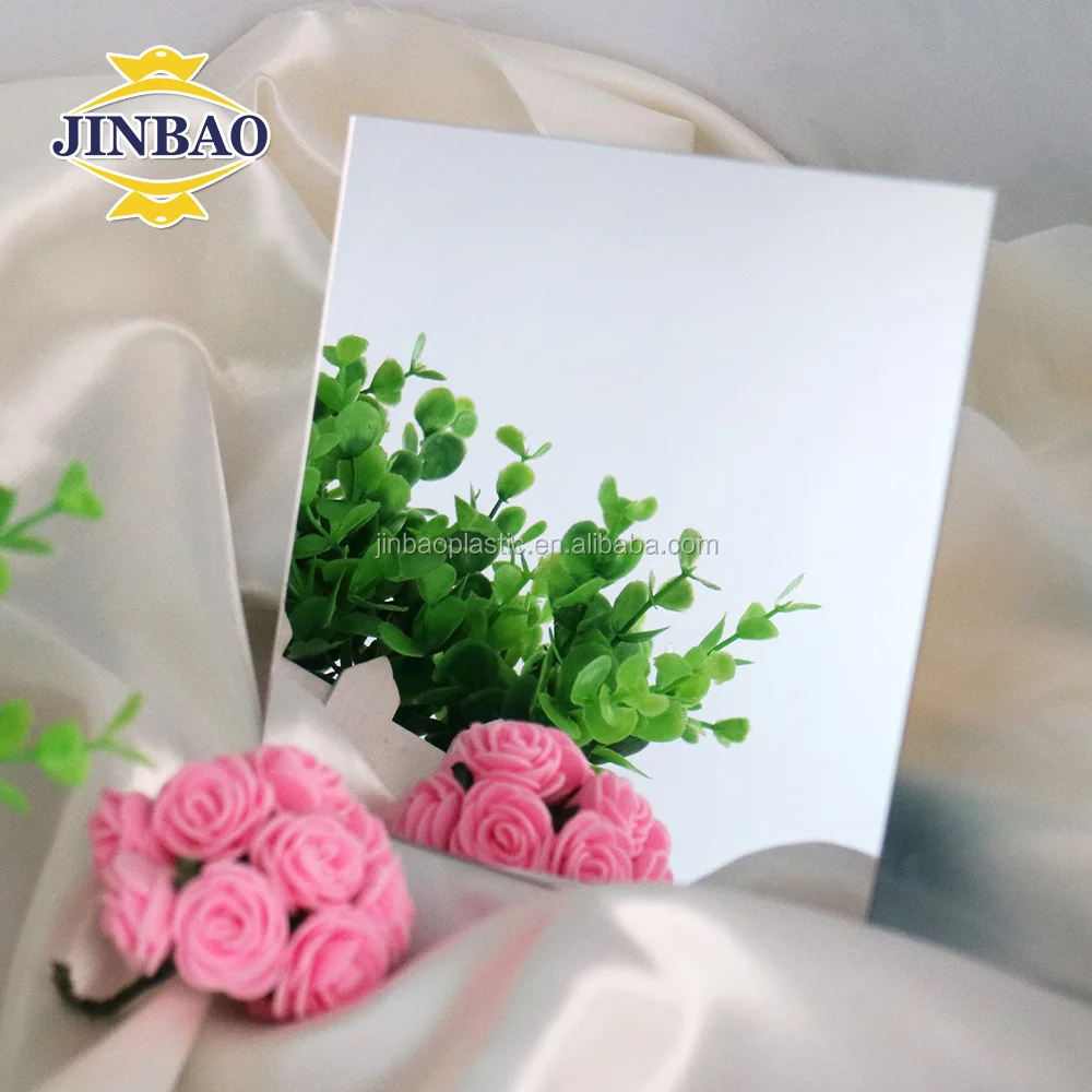 Jinbao Thin Decorative Acrylic Wall Panels Mirror Plexiglass Sheet