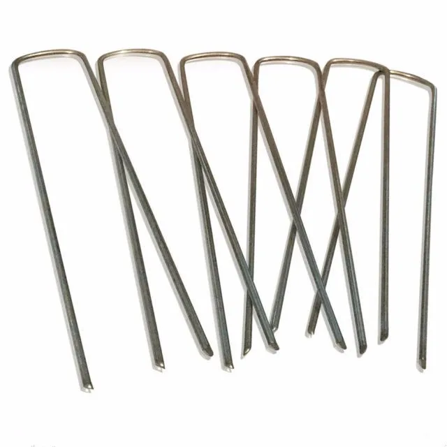 6 Inch Galvanized Iron Ground Stakes / Garden Staples - Buy 6 Inch ...