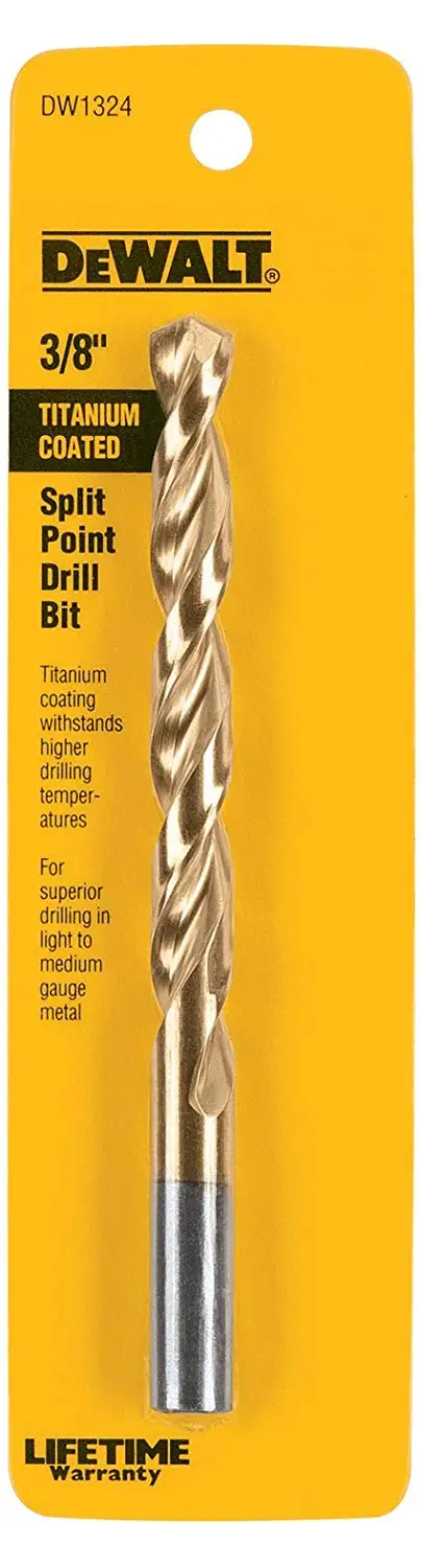 DEWALT DW1304 1//16-Inch Titanium Split Point Twist Drill Bit