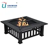 Square Outdoor Patio Metal Firepit/ Garden Treasures Fire Pits