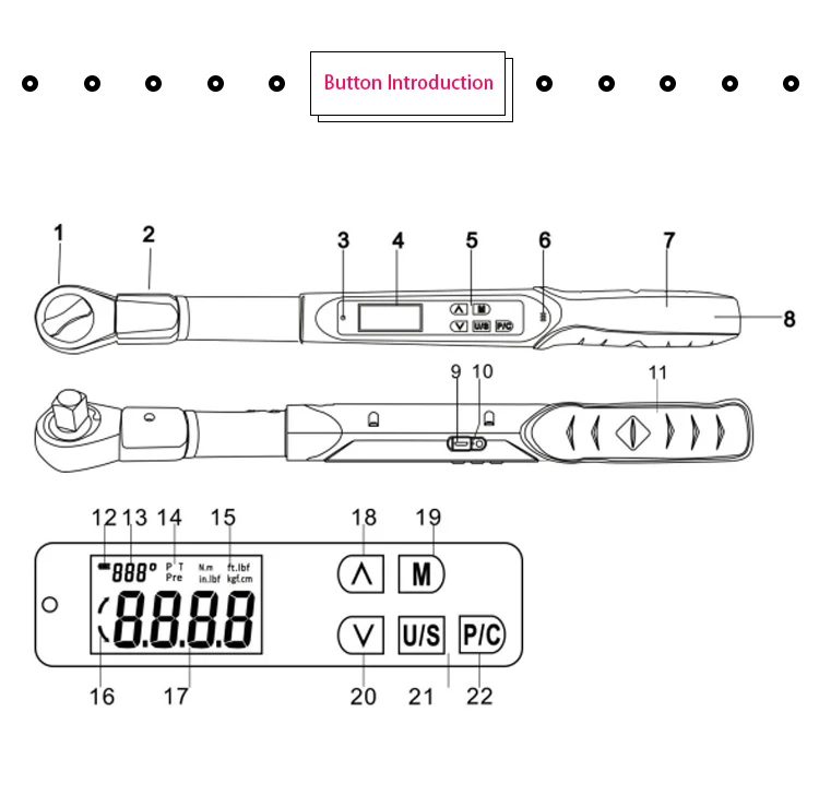 200nm 1/2 Interchangeable Head Digital Torque Wrench Buy Digital