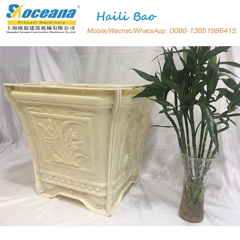 Square Extrusion Plastic Flower Pot Liners Molds Cement With Best Price