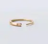 SR104-027 Halo open size fine 925 sterling silver oblong cz stone band rings