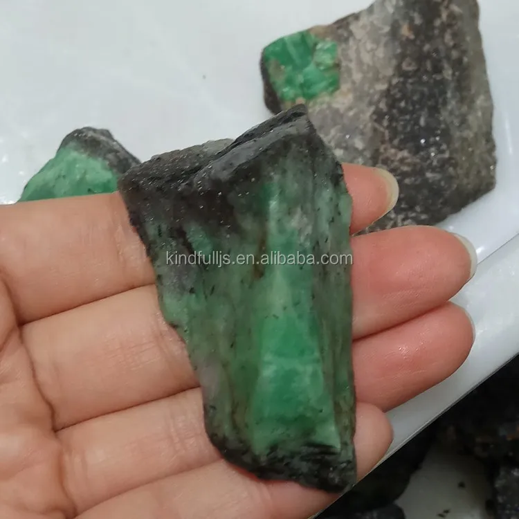 Natural Dyed Green Emerald Rough Mineral Specimen NG4922-4935 Free Shipping 