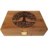 Custom Storage Gift Square Packaging Bamboo Wooden storage Box Without Lid