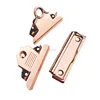 China manufacturer different styles high quality rose gold metal butterfly clip for acrylic board