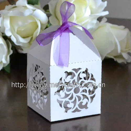 Ic Decoration Wedding Favors Flowers Ivory Laser Cut Ic Decoration Wedding Favors Flowers Ivory Laser Cut Paper Box Biscuit Cookie