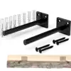 Solid Steel Floating Shelf Brackets with 6inch Rustproof Blind Shelf Supports