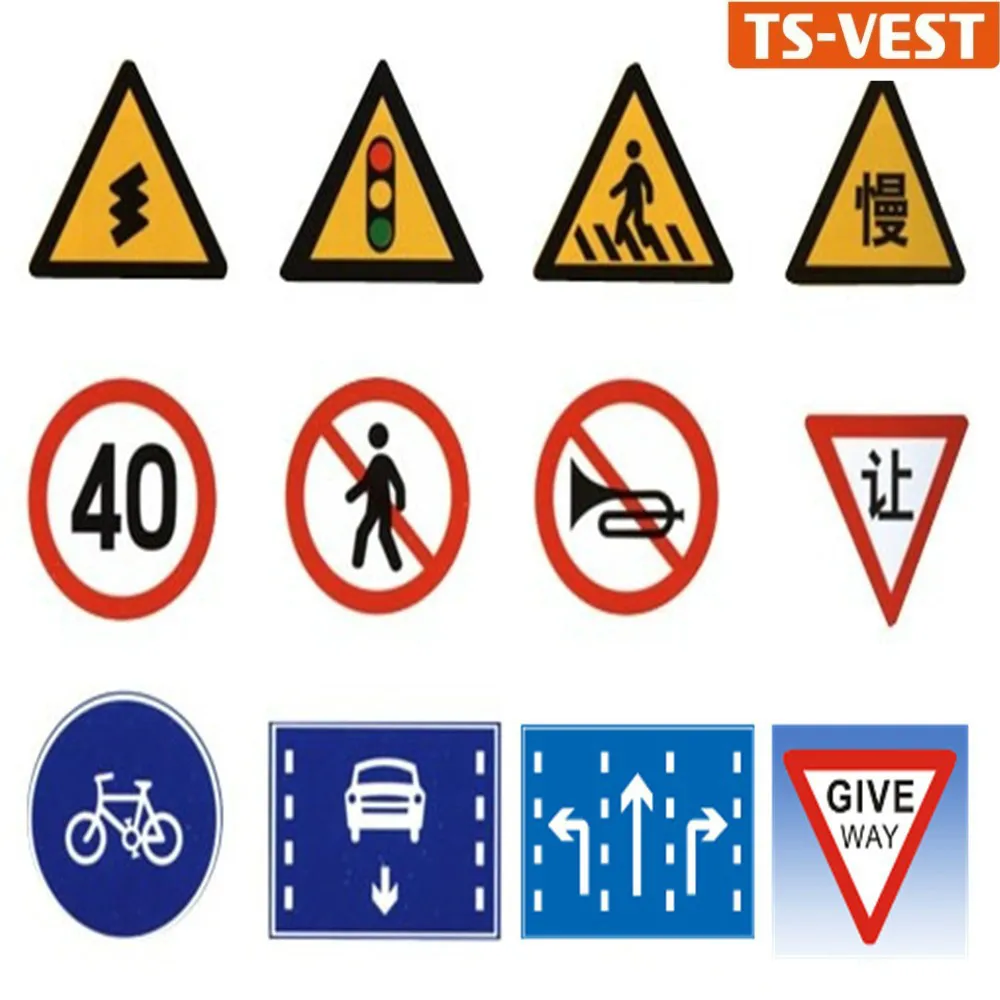 roadway warning reflective safety traffic road signs