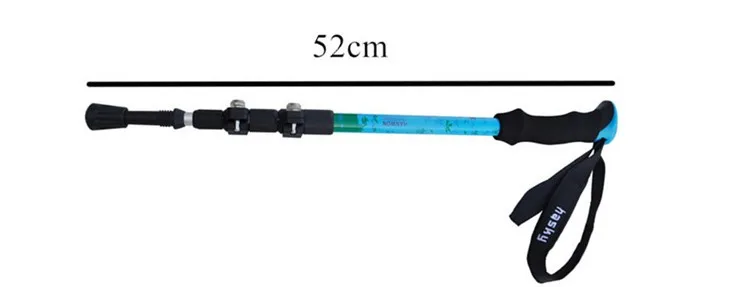 Yiwu Atacado Alpinismo Caminhadas Vara Alpenstock Bengalas Eva & Alumínio Azul e vermelho e amarelo Pólos Trekking 6 Esporte e Lazer