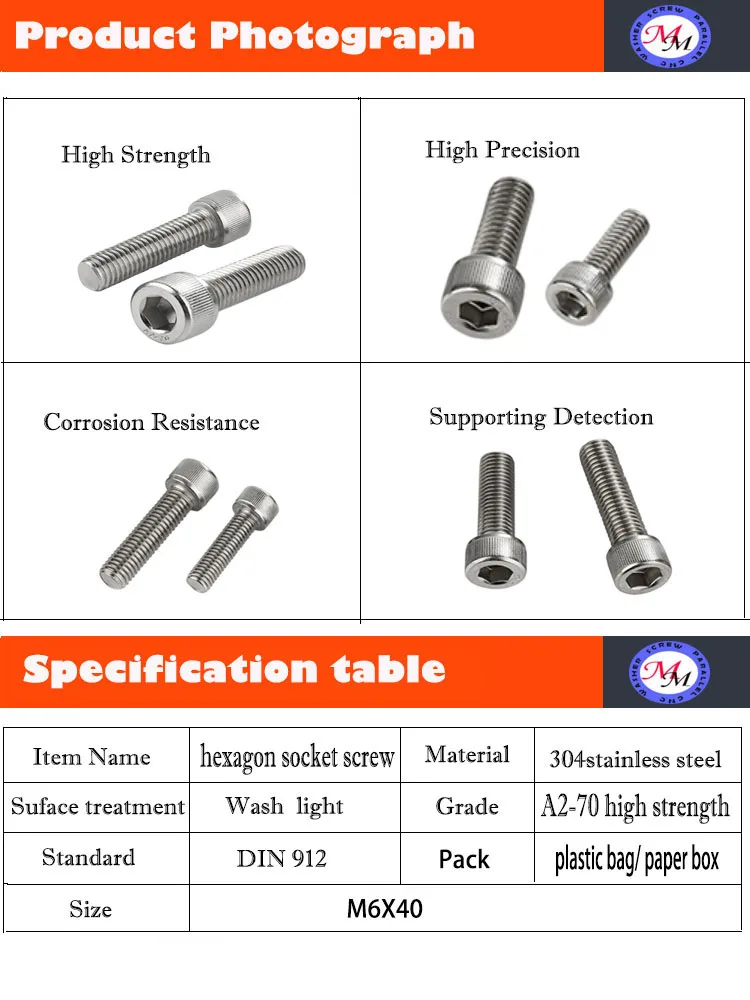Torx Socket Head Cap Bolt Screw M2 M4 M5 M 6 M8 M10 M12 M14 M16 M18 M20