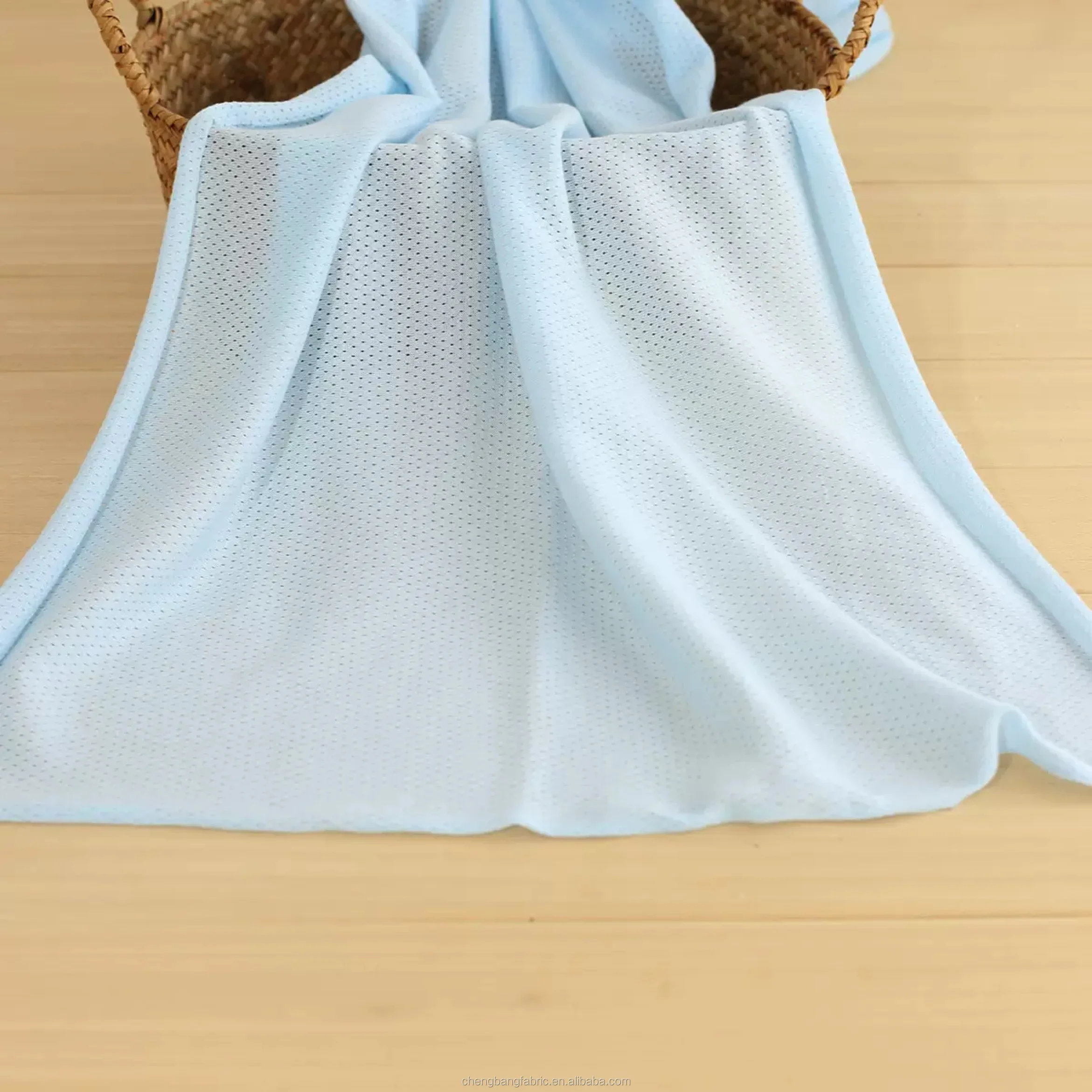 Factory Supplier 100 Organic Cotton Mesh Fabric 40s Cotton Net Fabric