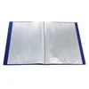 A4 20 Pocket Folder Display Book File Folder Book Report,Blue