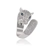 September Expo 15075 Xuping leopard animal head ring, custom jewelry china