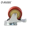 High-performance 100mm Flat bottom brake 5 inch caster wheels