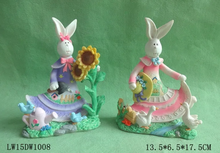Popular Design resin Easter Bunny Statue Figurine