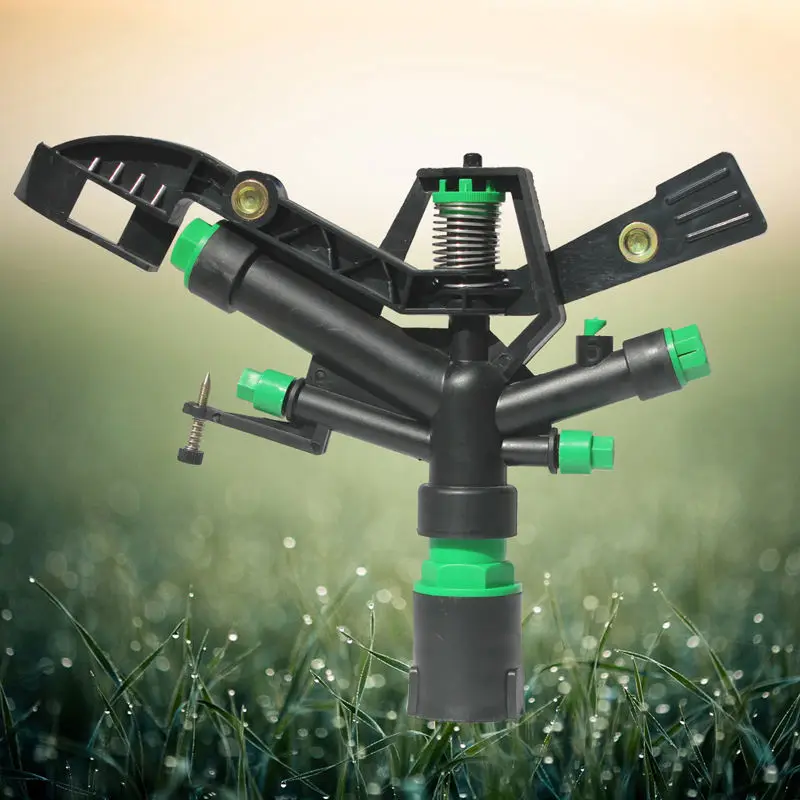 Tripod Impulse Sprinkler Pulsating Telescopic Watering Grass Lawn Yard ...