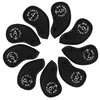 Wholesale Cheap Price 9pcs Golf Club Set Black Mesh Golf Iron Headcover