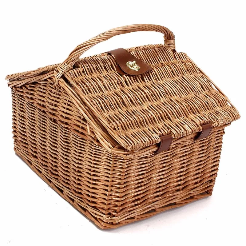 Wholesale Large Empty Cheap Wicker Basket With Lid For Picnic Buy Wicker Basket With Lid,Empty