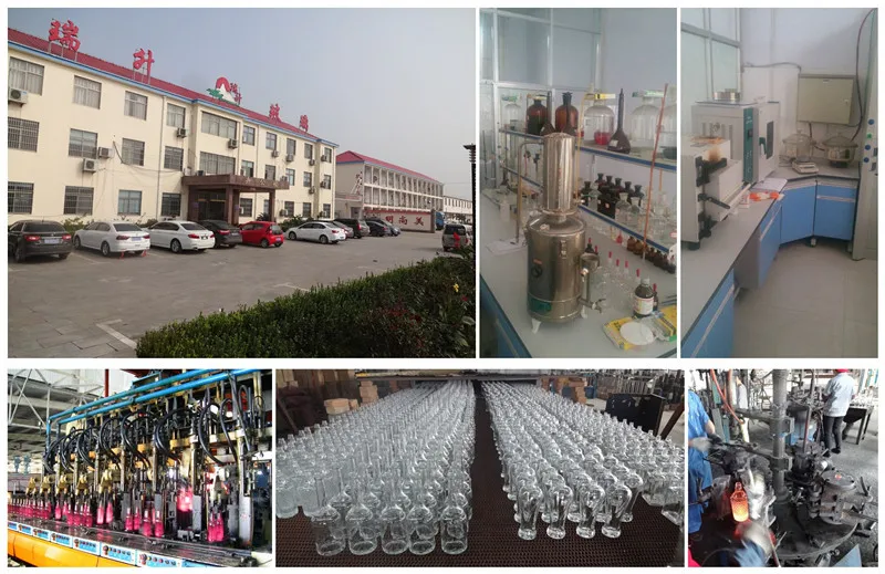 Wholesale empty clear 500\\/700 750ml Glass Liquor Bottle 