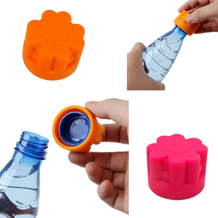 Universal Can Silicone Water Bottle Opener Antiskid Screw Silicone Cap