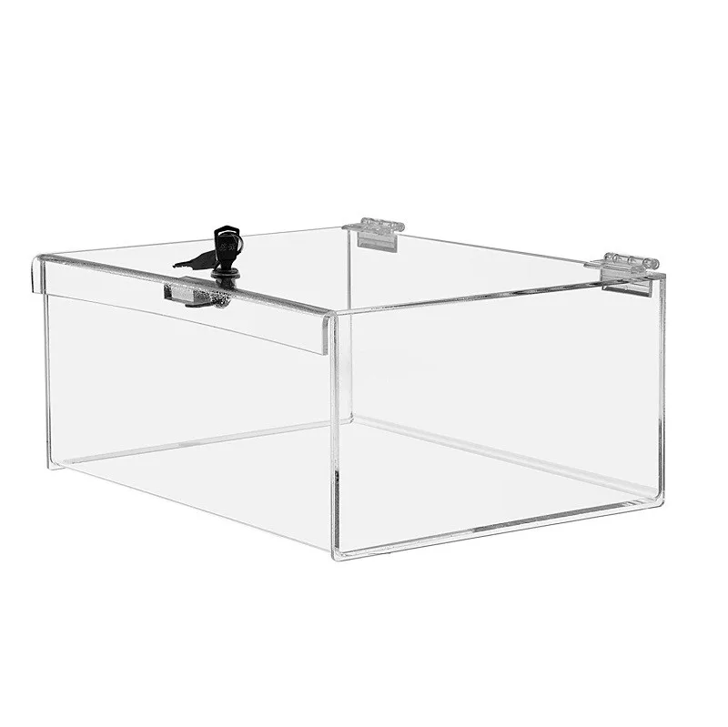 Acrylic Lucite Locking Imperial Crown Box Display Premium Case - Buy ...