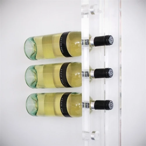 Modern 8 Bottles Clear Acrylic Wall Mounted Wine Display Racks Buy Acrylic Wall Mounted Wine