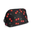 Allover Custom Logo Polka Dot Cherry Cosmetic Makeup Shave Pouch Travel Bag
