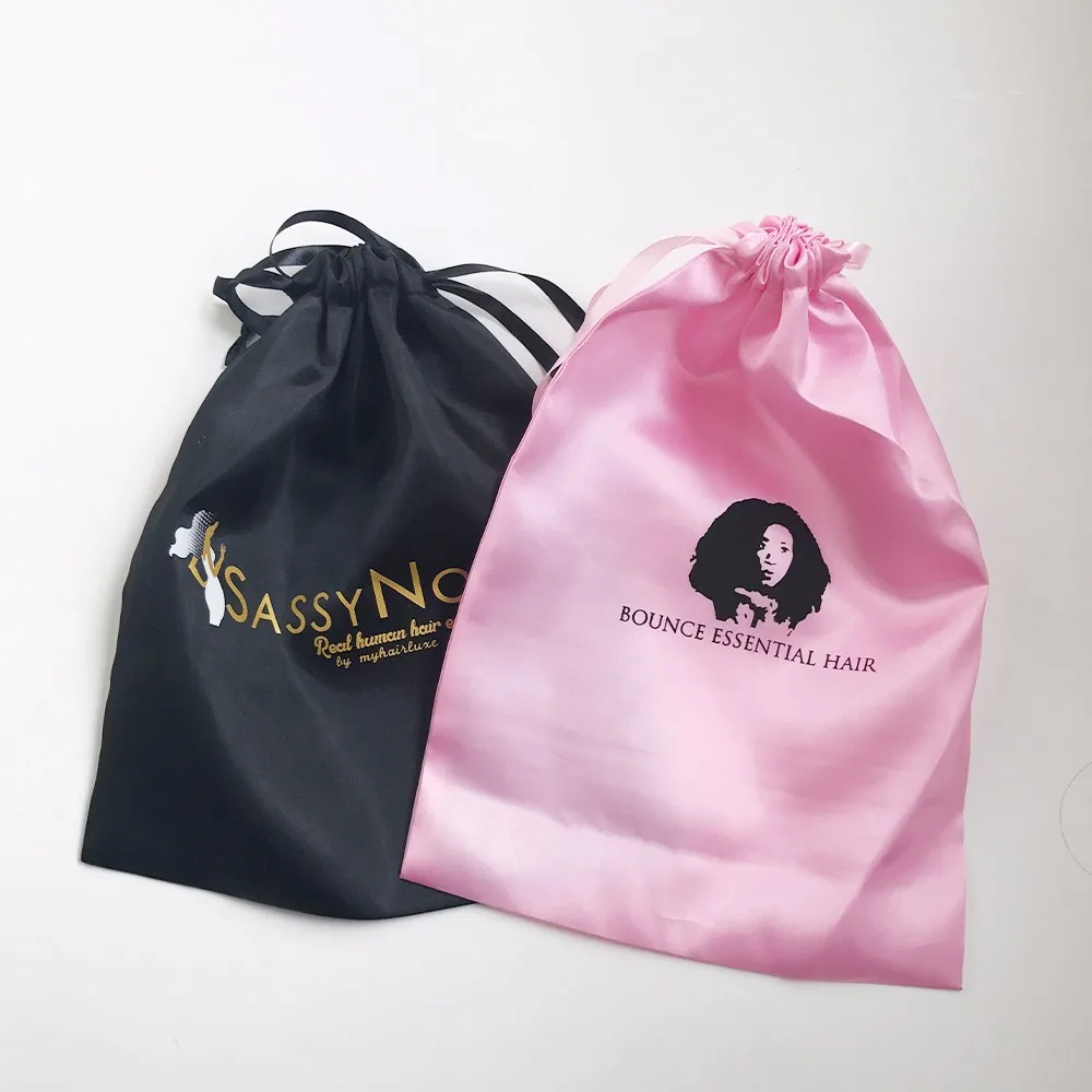 Popular Gift Bags Hair Packaging Bags Silk,Custom Printing Cheap Blank