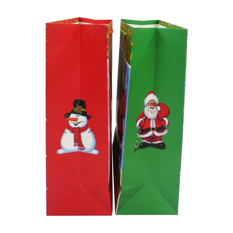Professional supplier handy paper bag workmanship christmas gift paper bag