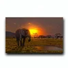 Africa Nature Landscape Sunset Elephant Unframed Canvas Print Wall Painting Art Decoration