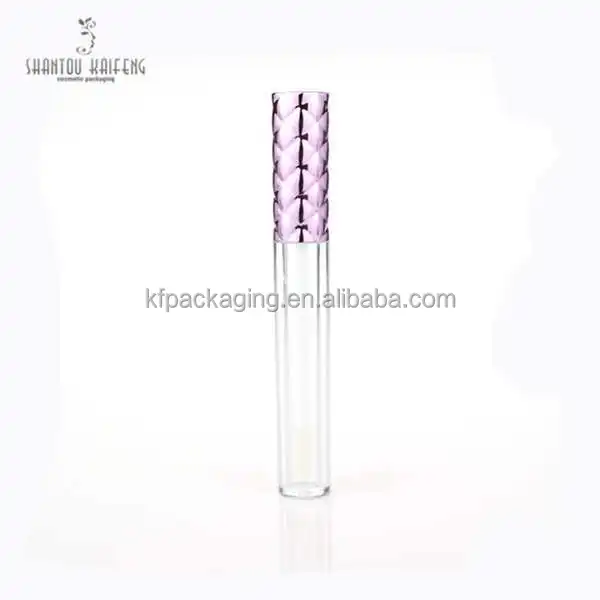 
Diamond luxury cosmetic packaging cosmetic pink lipgloss tube 