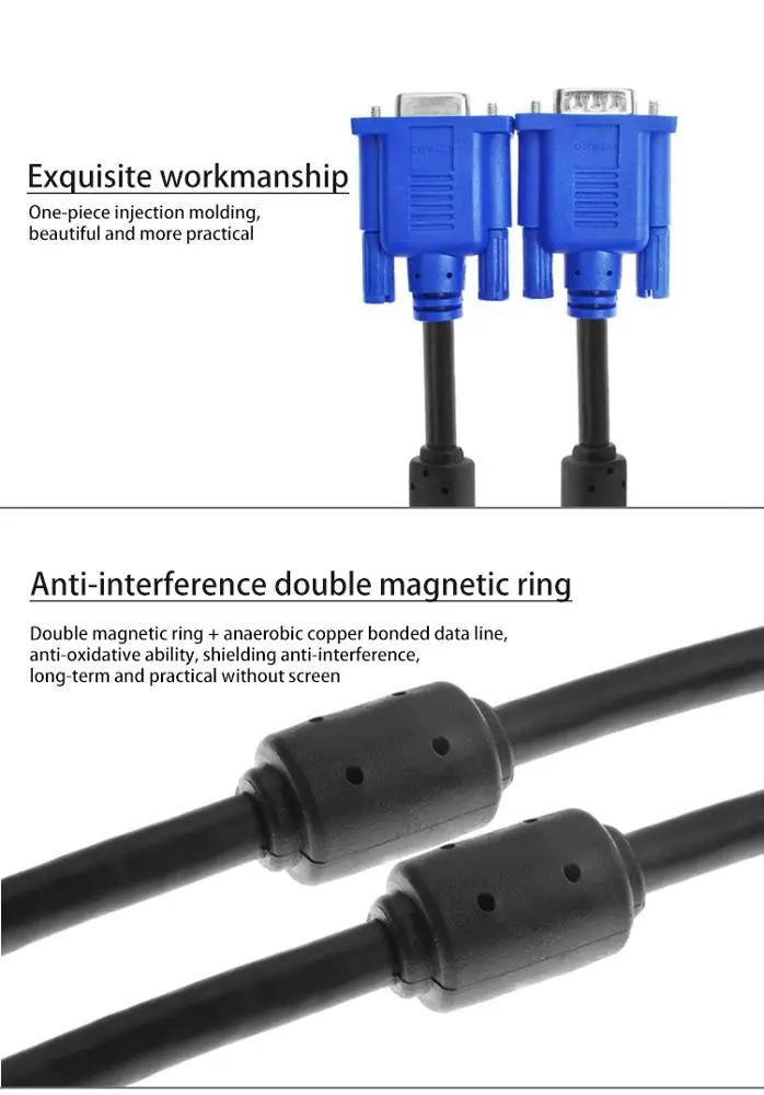 Sipu Wholesale Computer Monitor 3+5 Vga To Vga High Speed Cable Laptop