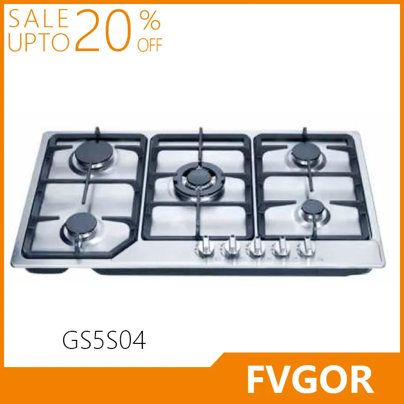 Gs5s04 New Design 5 Burner Table Top Gas Stove,Gas Cooker,Gas Hob With