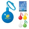 1.33 Oz cute cartoon blowing air kids play ball shaped toys safety sanitary rainbow suds soap water bubble blower with lanyard