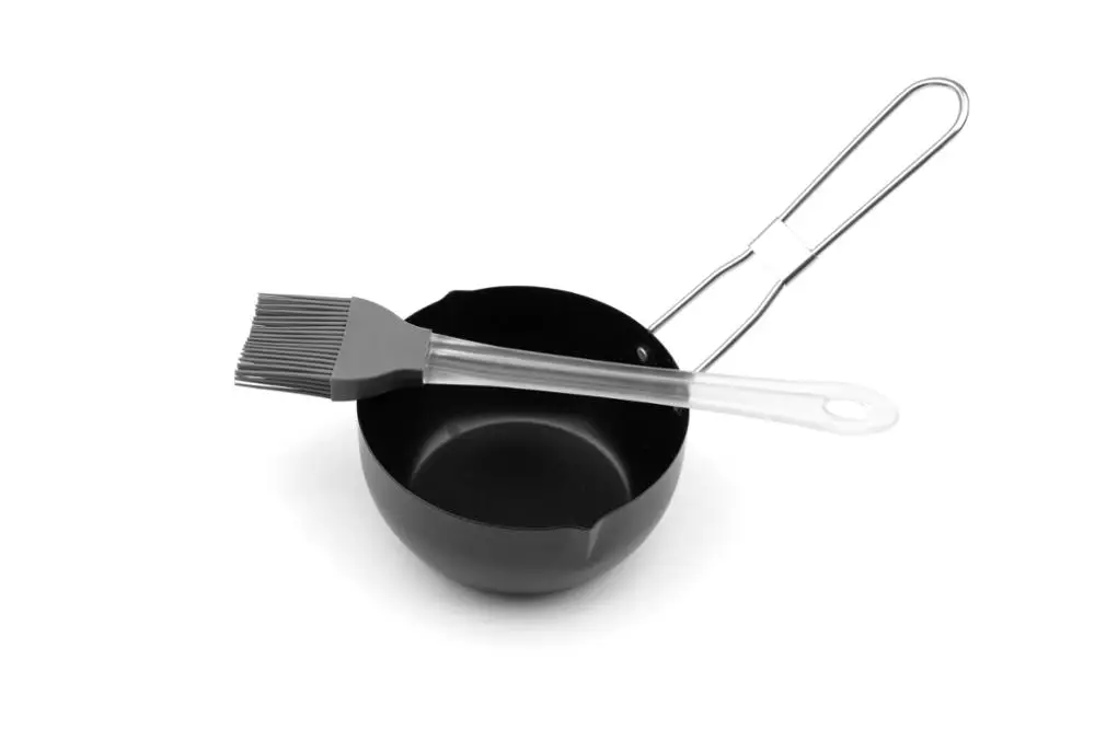 Hot Sale Bbq Tools Set Nonstick Sauce Pot With A Silicon Basting Brush