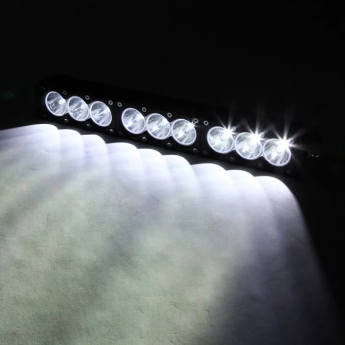 Wholesales 30w 60w 90w 120w 150w 180w 240w white amber combo single row led light bar