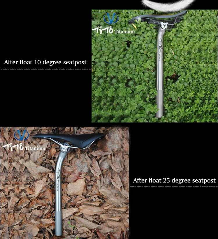 TiTo manufacturer titanium alloy after float seatpost bicycle seatpost suitable for road bike/MTB bike parts