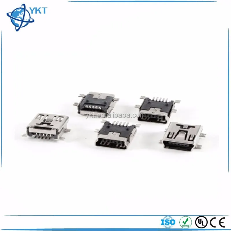 Mini Usb Type B Female Port 5pin 180 Degree Smd Pcb Jack Socket Buy