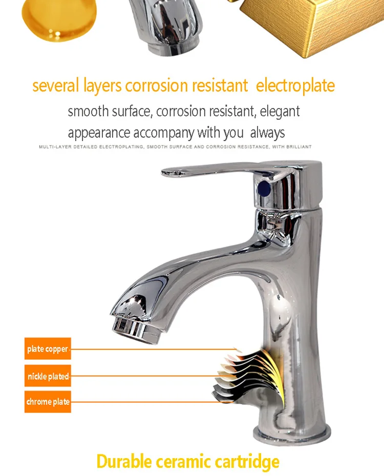 ARROW brand new modern sanitary wares hardware bathroom basin hand chrome dispenser bib tap