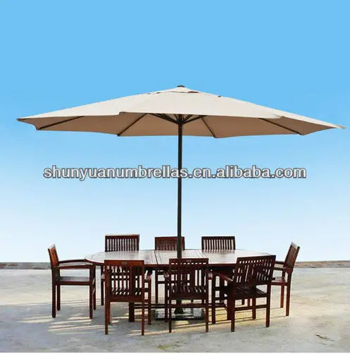 13 Ft Feet Beige Aluminum Outdoor Patio Umbrella Deck Gazebo Sun Shade Cover Buy Garden Umbrella Move Present Umbrella Parasol Product On Alibaba Com