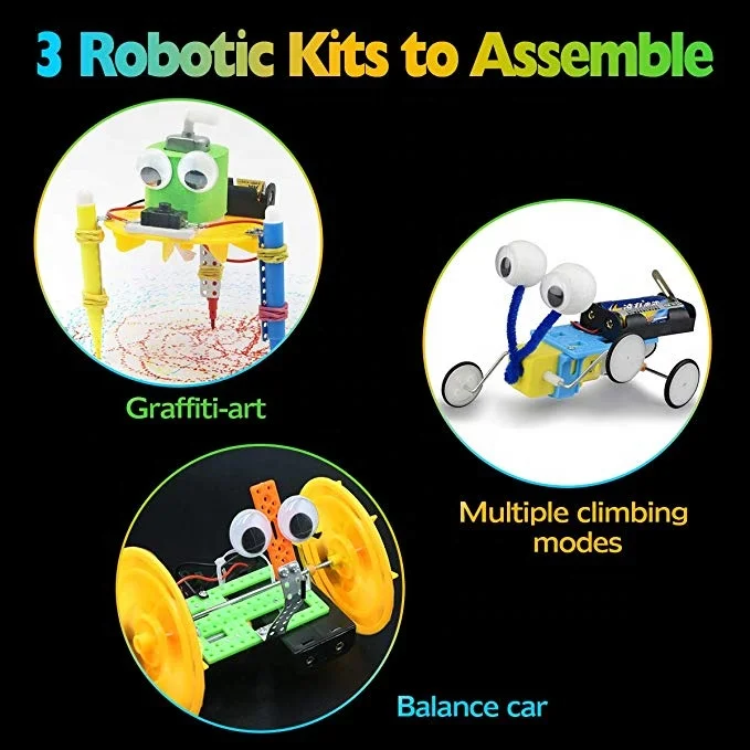 Electric Motor Robotic Science Kits,Diy Stem Toys For Kids,Building
