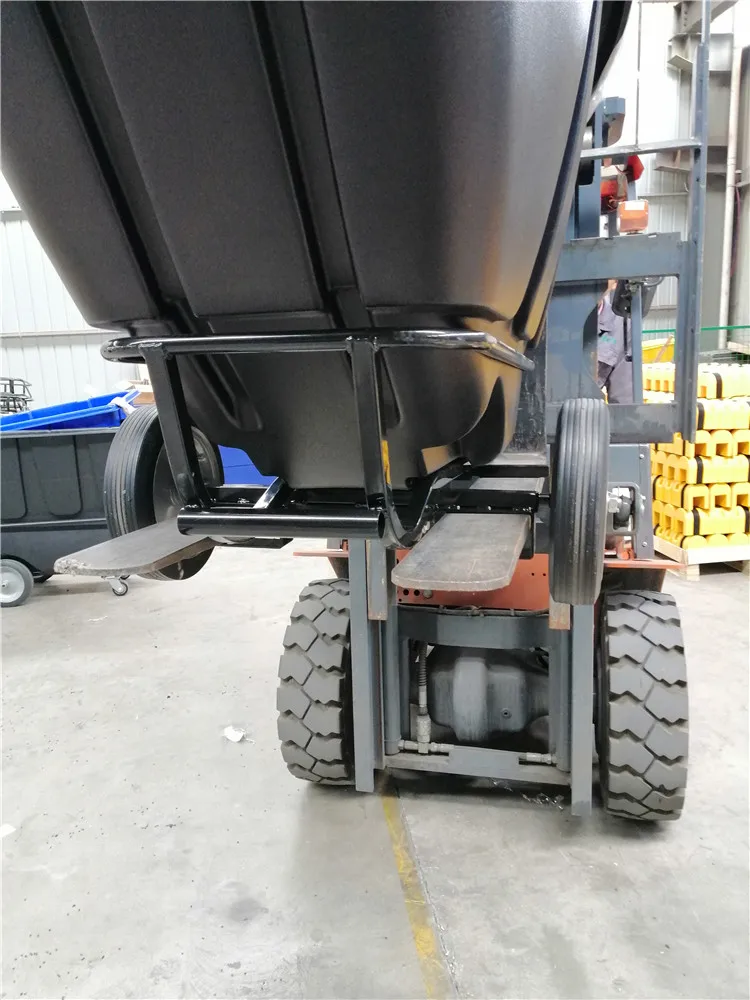 Ag008 1/2cu.yd.forkliftable Commercial Dump Cart,850lbs Load Capacity