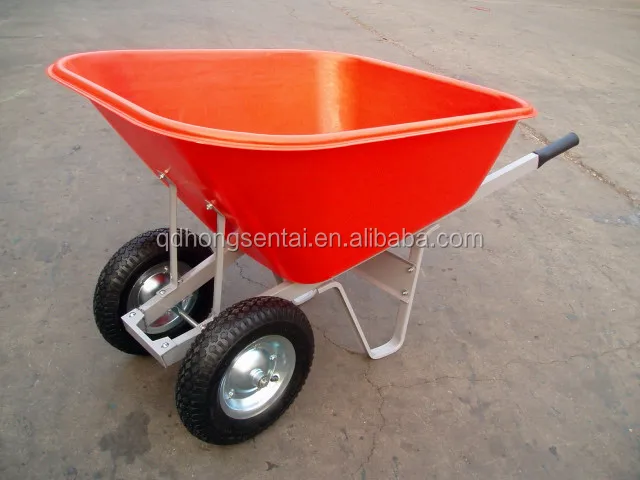 heavy duty plastic and steel wheelbarrow with two wheel.jpg
