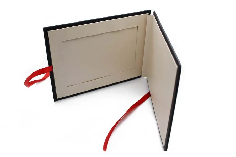 Custom Black Pu Cardboard 4x6 Foldable Picture Photo Frame Buy Pu