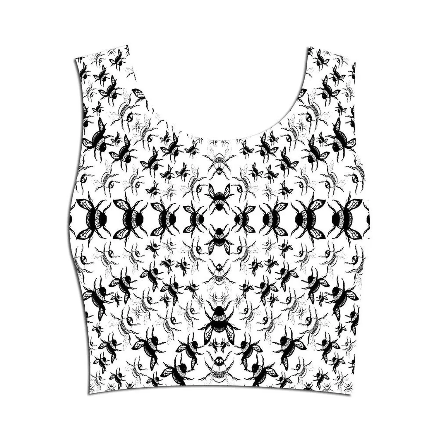 Lkegc Womens Geometric bee Killer Breathable Printed Sports Yoga Seamless Gym Workout Bra