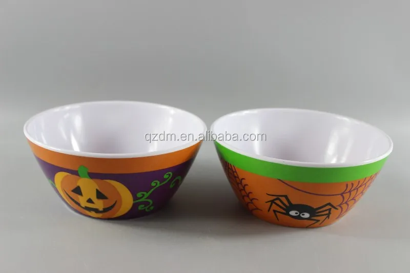 Melamine Party bowl , Plastic pumpkin bowl For Hallowmas