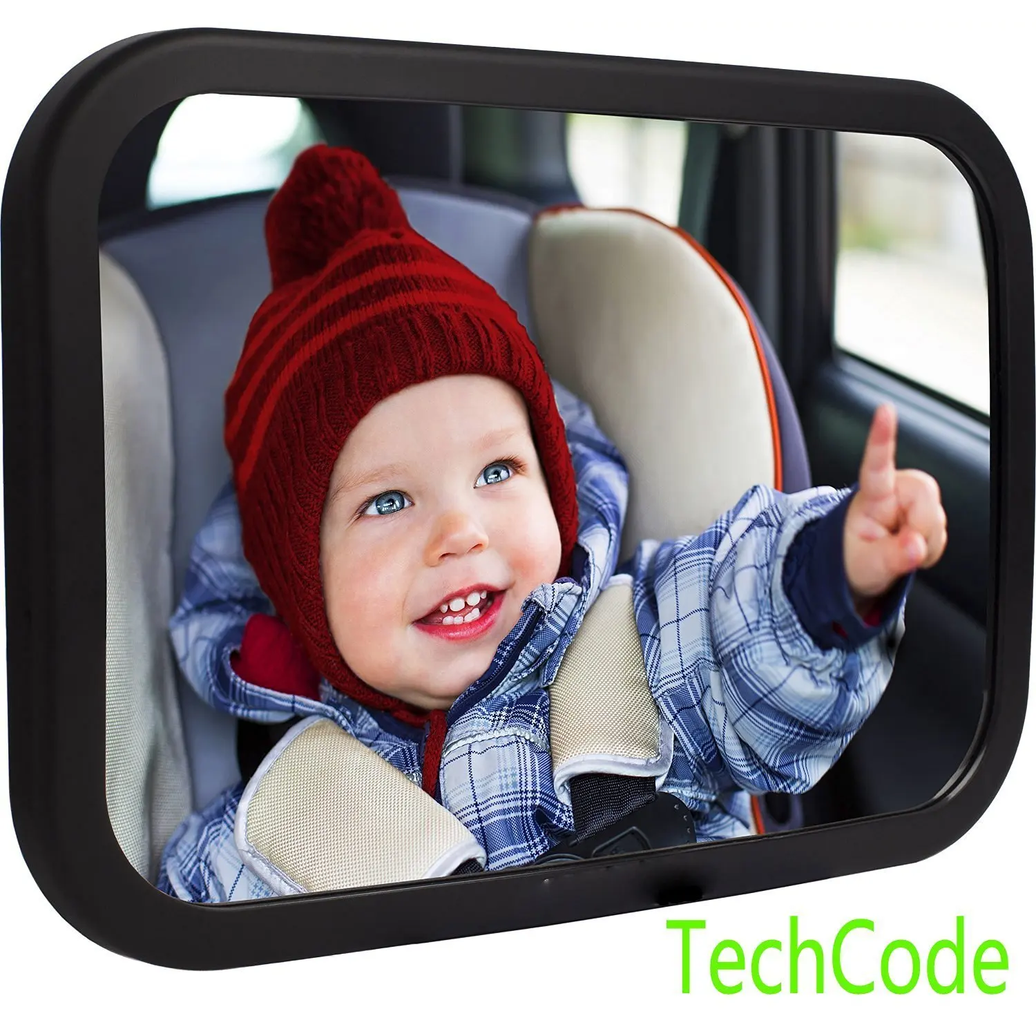 Buy TechCodeBaby Car Mirror, Back Seat Rearfacing Infant In Sight Baby