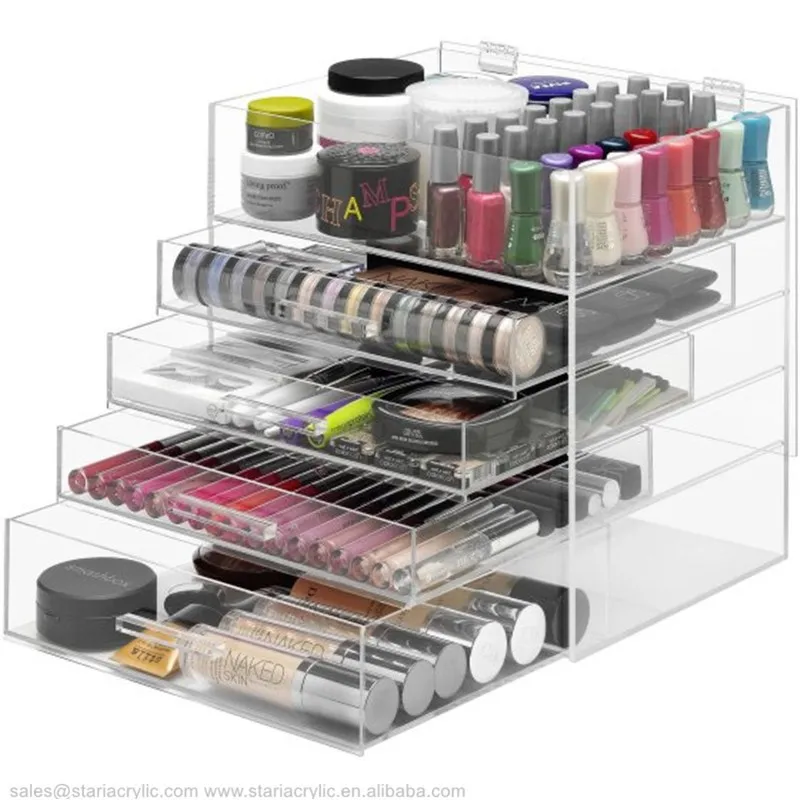 Clear Acrylic Storage Containers 5tier Acrylic Cosmetic Organizer